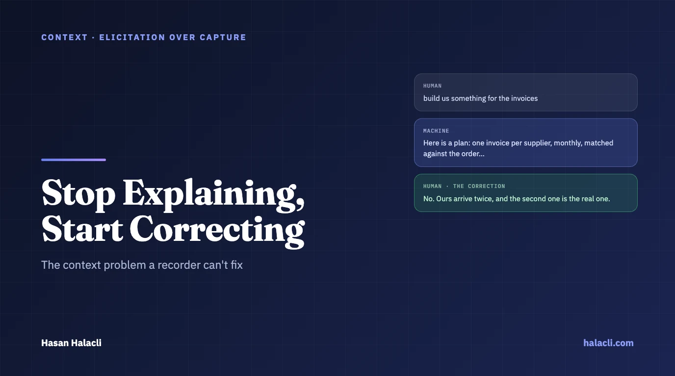 Stop Explaining, Start Correcting